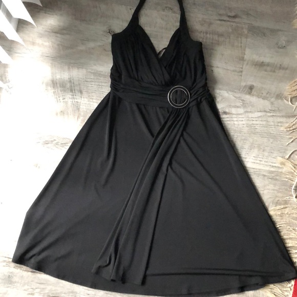White House Black Market Dresses & Skirts - WHBM NYE Black Halter Cocktail Dress - Sz 12